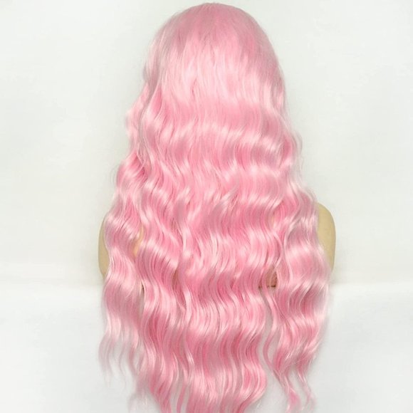 Pink Wig Light Pink Lace Front Wig
